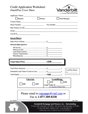 Credit Application Form