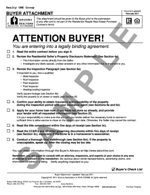 Arizona Residential Resale Real Estate Purchase Contract