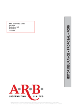 Motor Insurance Proposal Form