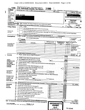 Form 1040 U.S. Individual Income Tax Return