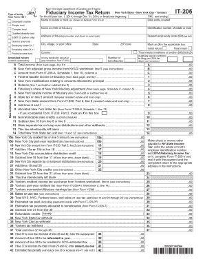 New York Fiduciary Income Tax Return
