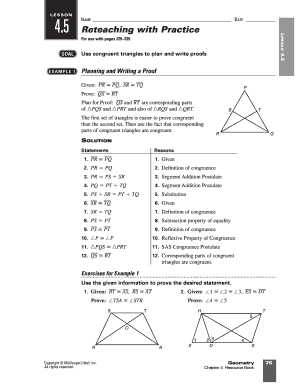Geometry Proof Practice Worksheet