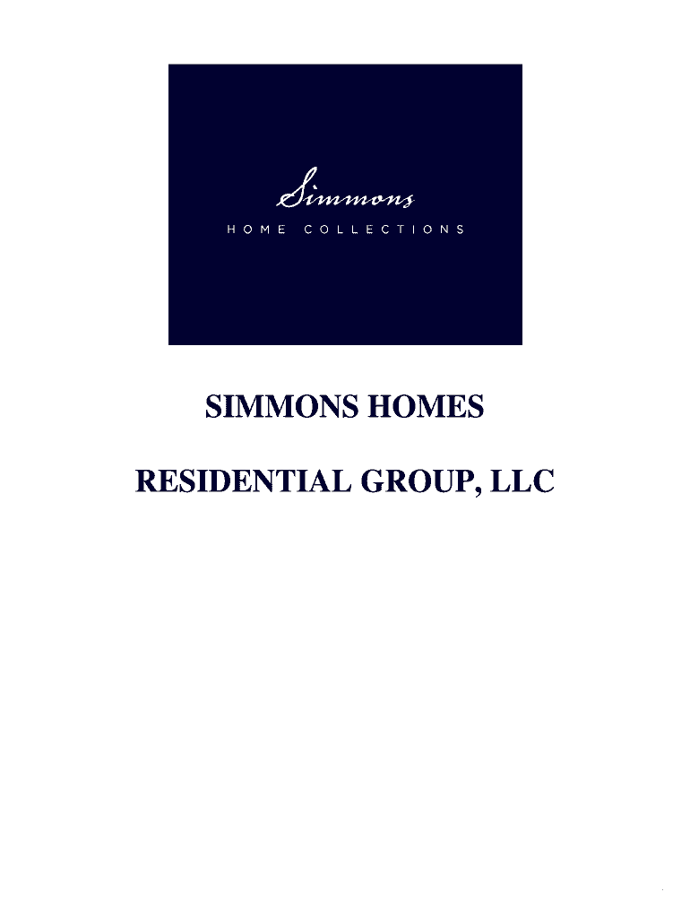 Fillable Online Simmons Homeowners Guide Simmons Homes Fax Email
