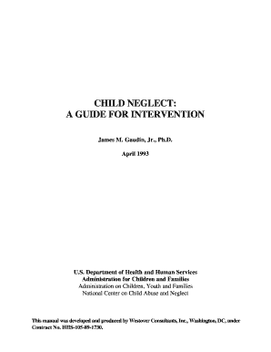 Fillable Online CHILD NEGLECT: Fax Email Print - pdfFiller