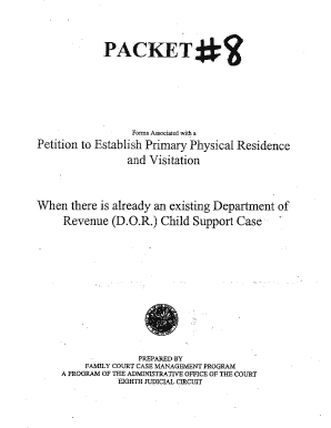 Petition to Establish Primary Physical Residence and Visitation