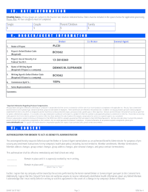NY Sole Proprietor Health Insurance Application