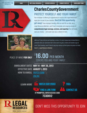 Legal Resources Enrollment Form