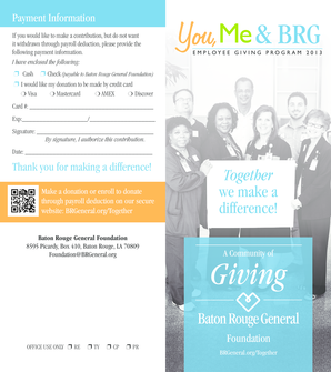 Baton Rouge General Foundation Donation Form