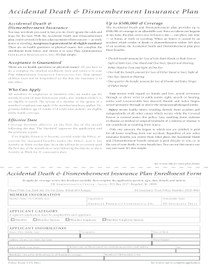 Accidental Death & Dismemberment Insurance Enrollment Form