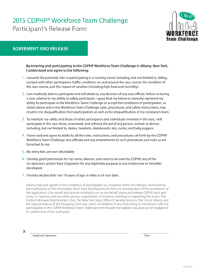 CDPHP Workforce Team Challenge Release Form