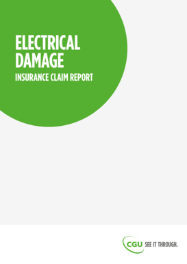 Electrical Damage Insurance Claim Report