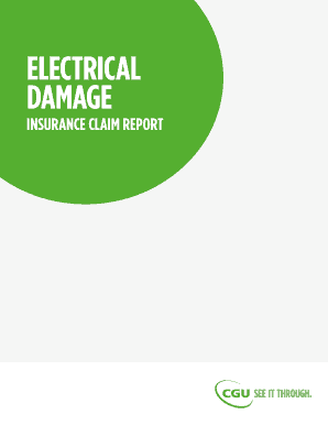 Electrical Damage Insurance Claim Report