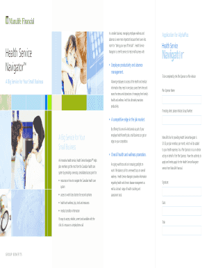Health Service Navigator Application Form