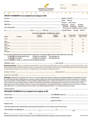 Employee Application Form