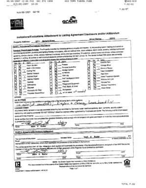 Maryland Residential Property Disclosure Statement