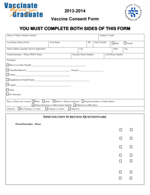 Vaccine Consent Form