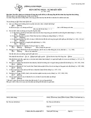 Catholic Marriage Intentions Form