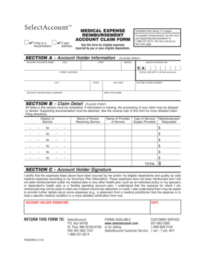 Medical Expense Reimbursement Claim Form