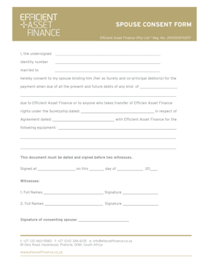 Spouse Consent Form