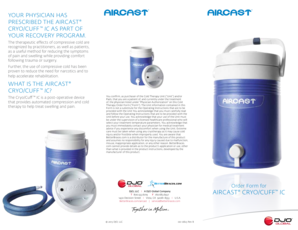 Aircast Cryo/Cuff IC Cold Therapy Order Form
