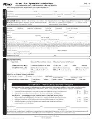 Patient Direct Agreement: Traction/ROM