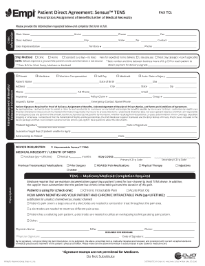 Patient Direct Agreement Sensus TENS