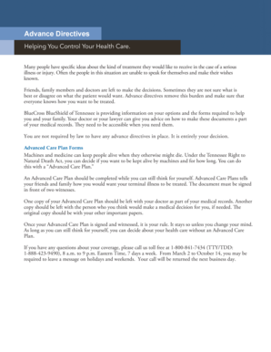 Tennessee Advance Care Plan