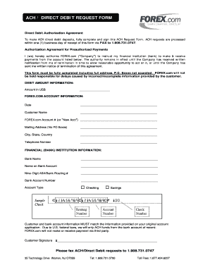 ACH Direct Debit Authorization Agreement