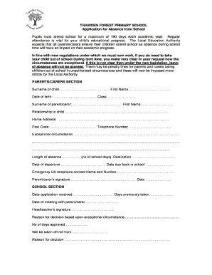 Holiday Request Form.pdf - Trawden Forest Primary School