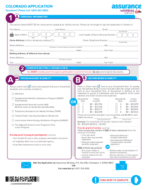 Colorado Lifeline Assistance Application