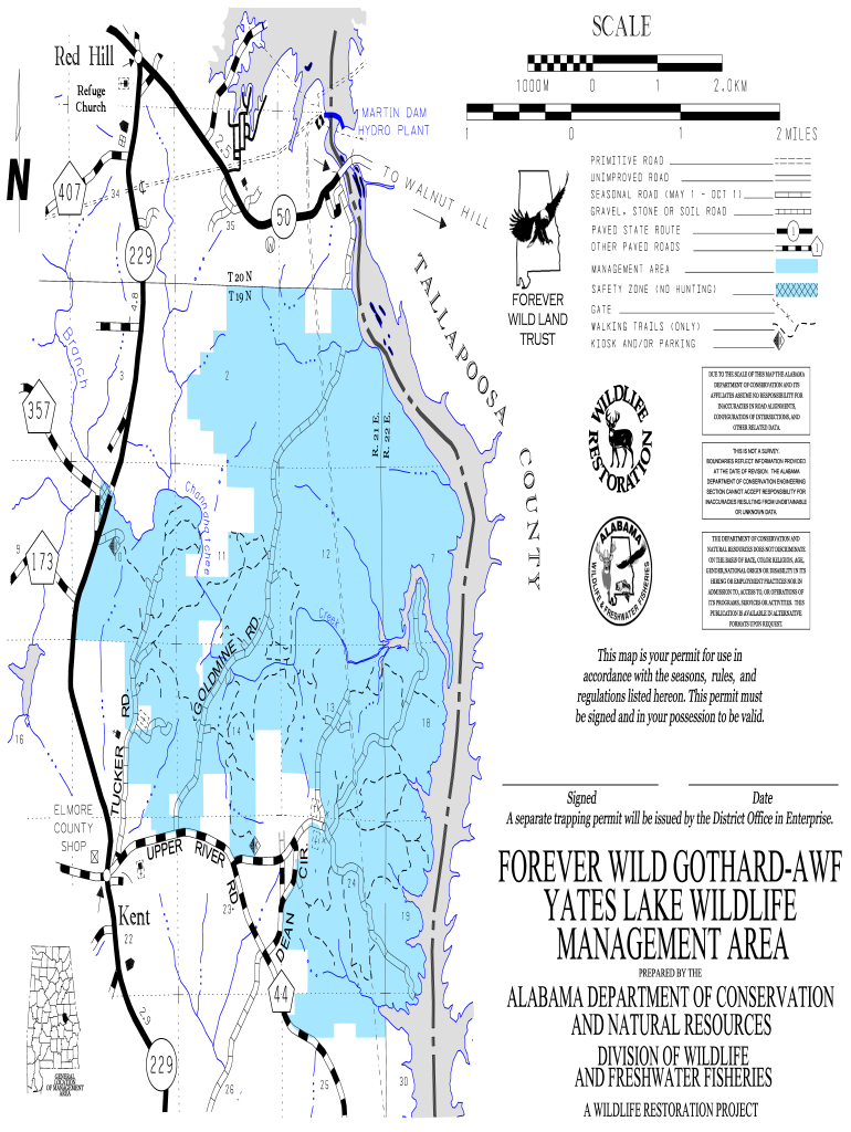 Forever Wild Gothard - AWF Yates Lake - Alabama Department of bb Preview on Page 1