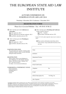 Fax registration form - Lexxion