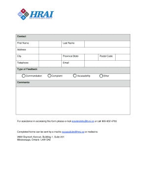 HR Association Feedback Form