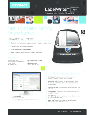 Fast, smart label printing for any budget LabelWriter - Dymo