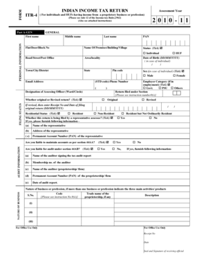 Indian Income Tax Return ITR-4