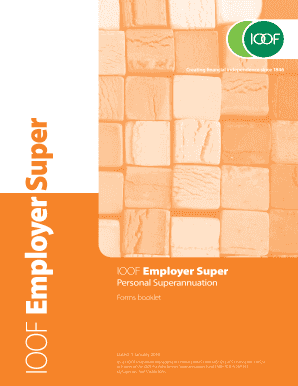 IOOF Employer Super Personal Application Form