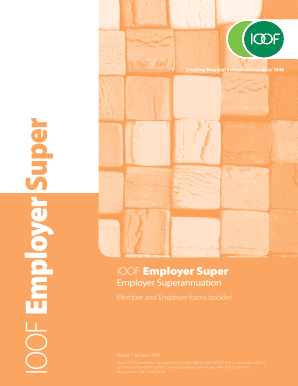 IOOF Employer Superannuation Forms