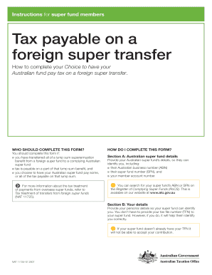 Choice to Pay Tax on Foreign Super Transfer