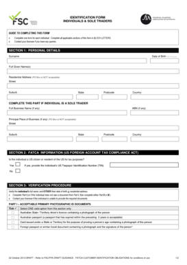 Individual Identification Form