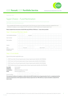 IOOF Superannuation Fund Nomination Form