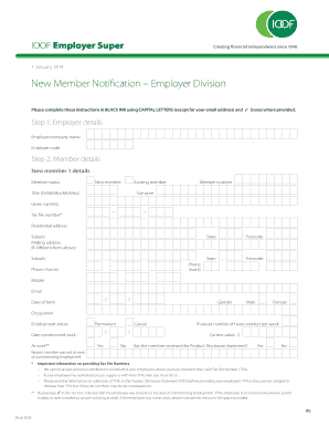 IOOF Employer Super New Member Notification