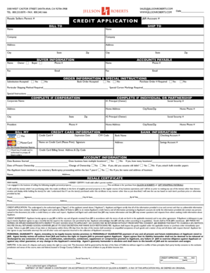 California Credit Application for Resale Sellers Permit