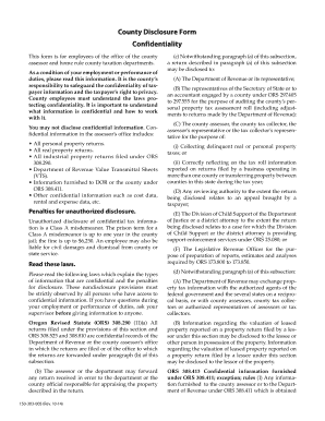 County Disclosure Form