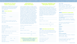 Vermont Victims Compensation Application