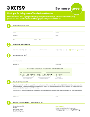KCTS 9 Green Member Donation Form