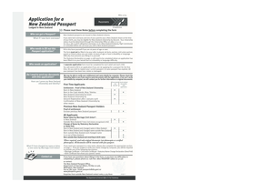 New Zealand Passport Application Form