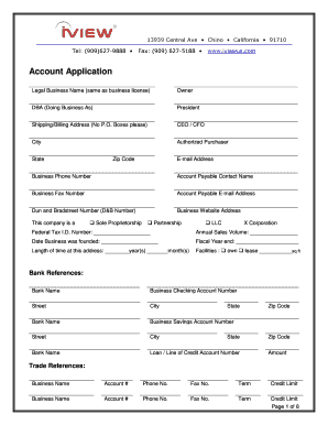 Wiltronic Corporation Account Application