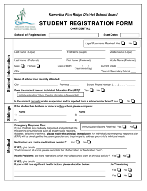 Student Registration Form