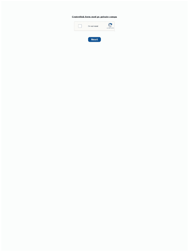 Fillable Online Centrelink form mod pc private compa. Centrelink form
