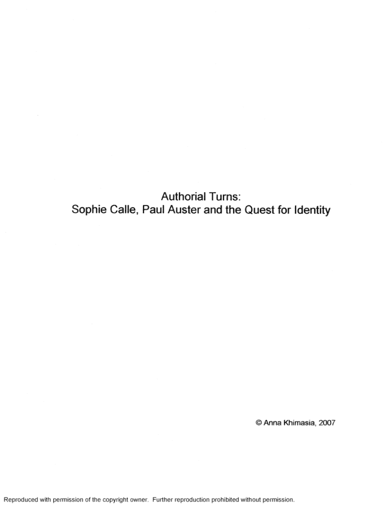 Fillable Online Paul Auster City of Glass Graphic Novel PDF Document